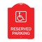 Signmission Reserved Parking Handicapped Blue, Red & White Aluminum Architectural Sign, 18" x 24", RW-1824-23158 A-DES-RW-1824-23158 - alternate 1